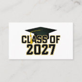2027年卒業式Letterman 名刺 (正面)