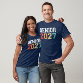 2027年卒業生のためのレトロ ヴィンテージ風デザイン Tシャツ (ユニセックス)