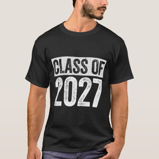 2027年卒業生シャツ 高校・大学 2027卒 Tシャツ (正面)