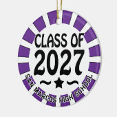 2027年卒業記念フォトオーナメント セラミックオーナメント (左)
