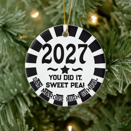 2027年卒業記念フォト セラミックオーナメント (ツリー)