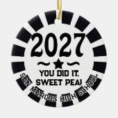 2027年卒業記念フォト セラミックオーナメント (正面)