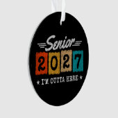 2027年卒業記念品 卒業名言 2027年卒業生 オーナメント (正面)