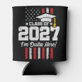 2027年卒業 アメリカ国旗クラス 缶クーラー (正面)