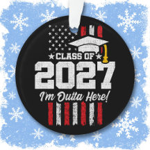 2027年卒業 アメリカ国旗 シニアクラス