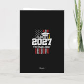 2027年卒業 アメリカ国旗 シニアクラス カード (裏面)