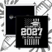 2027年卒業 アメリカ国旗 シニアクラス