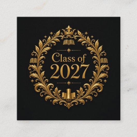 2027年卒業 エンクロージャーカード (正面)