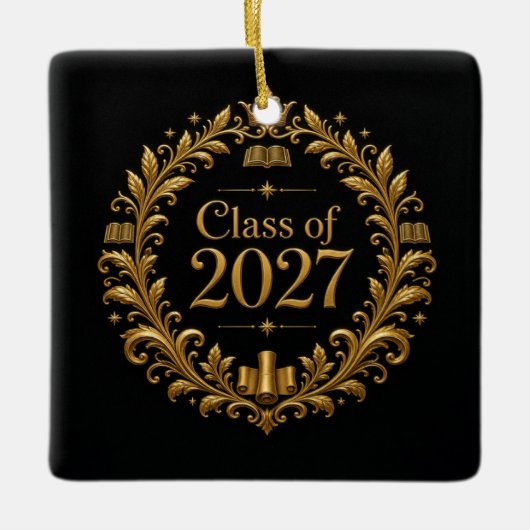2027年卒業 セラミックオーナメント (正面)