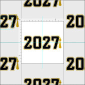 2027年卒業 レターマン ファブリック (タイル)
