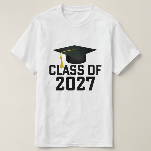2027年卒業 レターマン Tシャツ (デザイン正面)