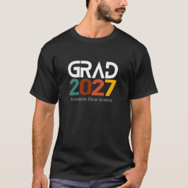 2027年卒業 レトロ ヴィンテージ ミニマリスト Tシャツ