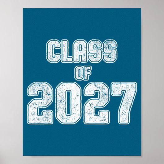 2027年卒業 卒園 卒業記念 2027 ポスター (正面)