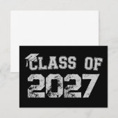 2027年卒業 卒業式 高校卒業 2026年卒 案内状 (正面/裏面)