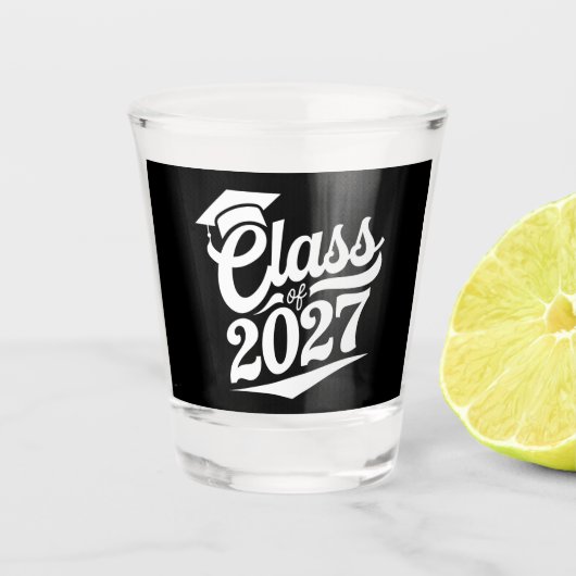 2027年卒業 卒業者 ショットグラス (正面)
