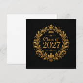2027年卒業 招待状 (正面/裏面)