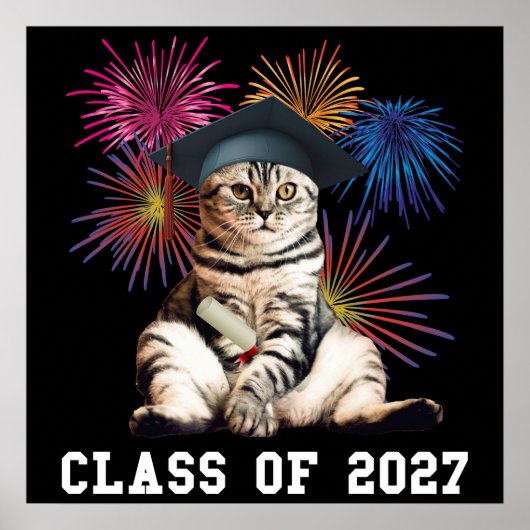 2027年卒業 猫好き ポスター (正面)