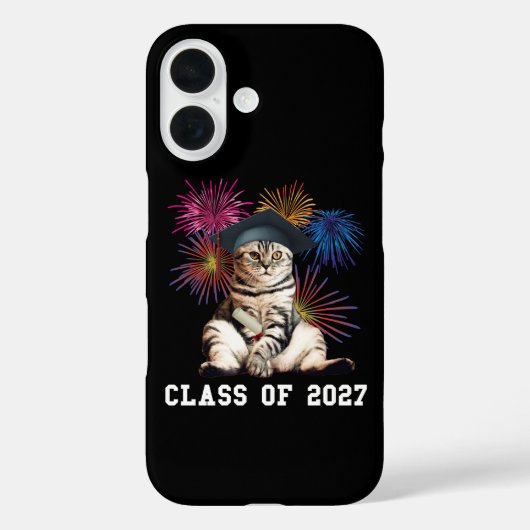 2027年卒業 猫好き Case-Mate iPhoneケース (裏面)