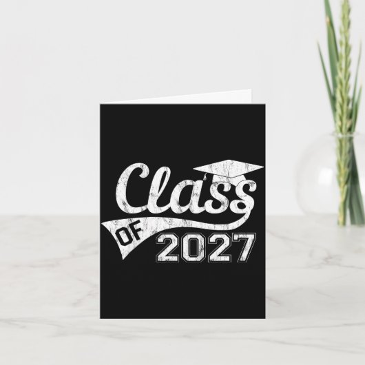 2027年卒業 2027年卒 最初の授業日 カード (正面)