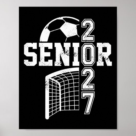 2027年卒 サッカー部 シニア 27号選手 チーム 卒業 ポスター (正面)