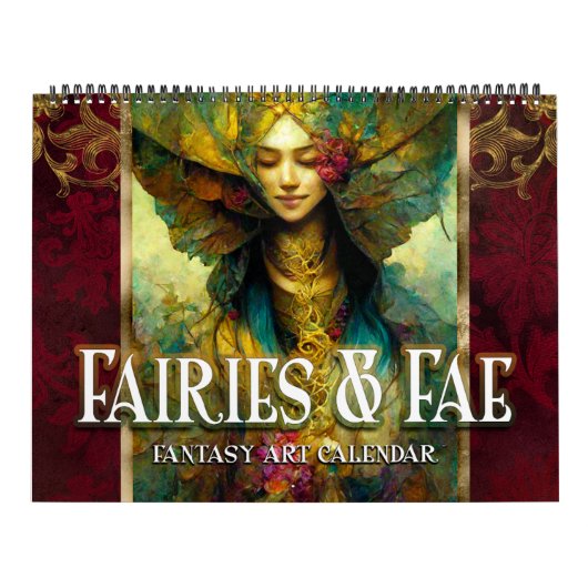 2027年妖精と妖精のファンタジーアートカレンダー カレンダー (カバー)