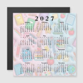 2027年学校カレンダー (正面/裏面)