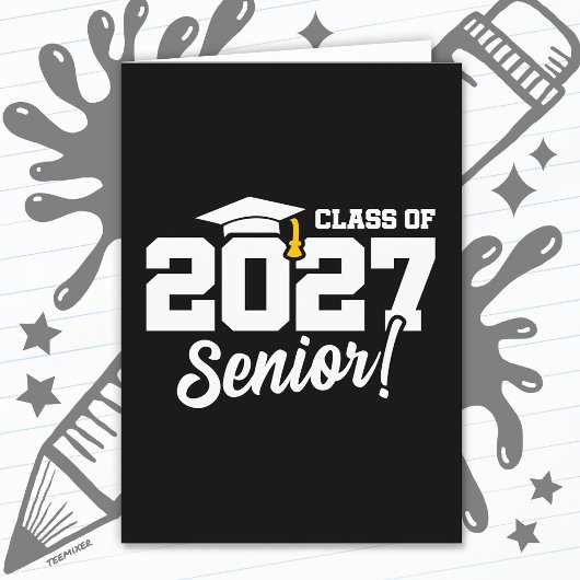 2027年学校プライド卒業クラス シニアクラス カード