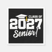 2027年学校プライド卒業クラス シニア スタンダードカクテルナプキン (正面)