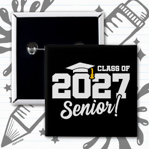 2027年学校プライド卒業クラス シニア 缶バッジ