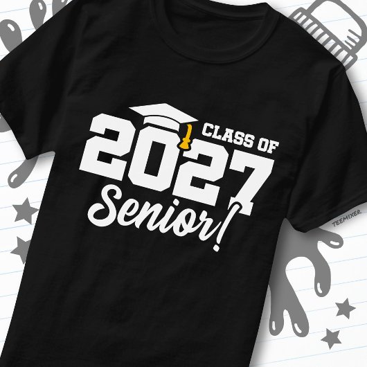 2027年学校プライド卒業クラス シニア Tシャツ