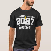 2027年学校プライド卒業クラス シニア Tシャツ (正面)