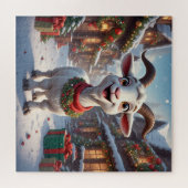 🐐2027年干支のヤギのクリスマスギフト🎄 ジグソーパズル (横)