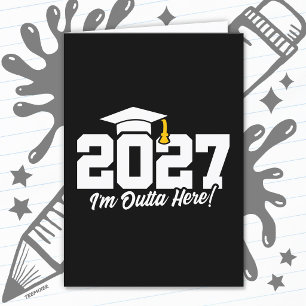 2027年度卒業式の面白い名言 卒業生クラス カード