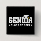 2027年度卒業式 学校の誇り クラス 2027 缶バッジ (正面)