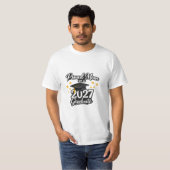 2027年度卒業生の誇り高い母親 2027年度卒業生のキャップデザイン Tシャツ (正面フル)
