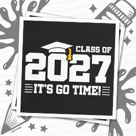 2027年度卒業生向け名言「GO TIME」 スタンダードカクテルナプキン