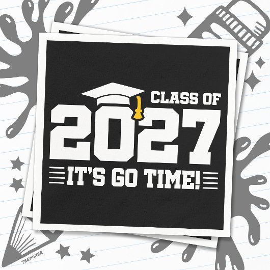 2027年度卒業生向け名言「GO TIME」 スタンダードカクテルナプキン