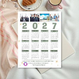 2027年度 企業用マルチフォトカレンダー ビジネス シーズンポストカード