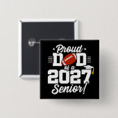 2027年度 卒業生の誇りある父 サッカー 缶バッジ (正面&裏面)