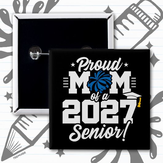 2027年度 卒業生応援 ママの応援 缶バッジ