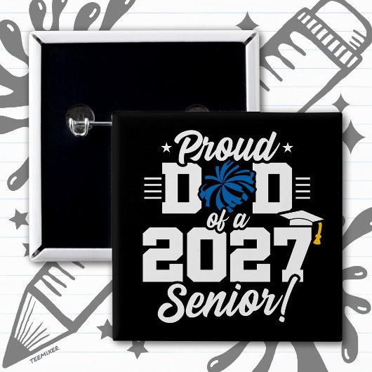2027年度 卒業生応援 父親の誇り 缶バッジ