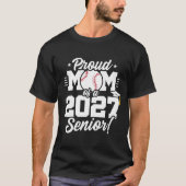 2027年度 卒業生 野球部 母 感激! Tシャツ (正面)