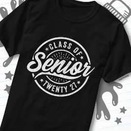 2027年度 卒業記念 レトロ ヴィンテージ シニアクラス Tシャツ
