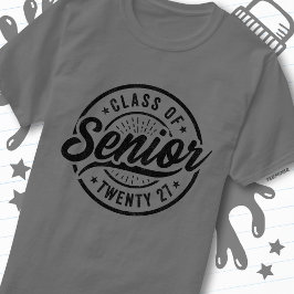 2027年度 学校 懐かしい シニア 卒業生 クラス Tシャツ