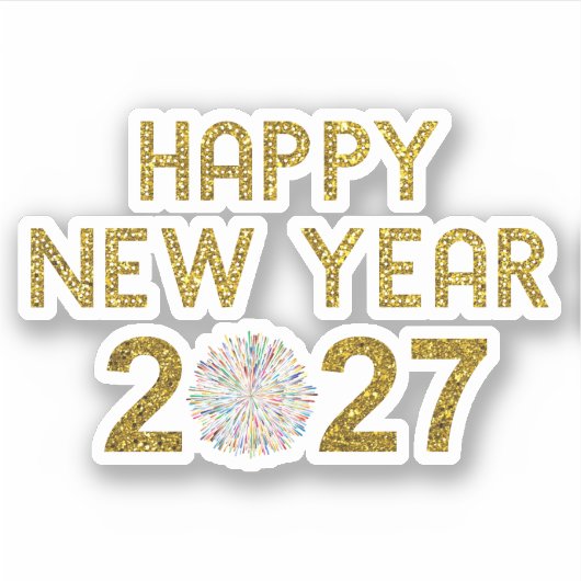 2027年新年あけましておめでとうございます シール (正面)