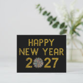 2027年新年あけましておめでとうございます ポストカード (スタンド正面)