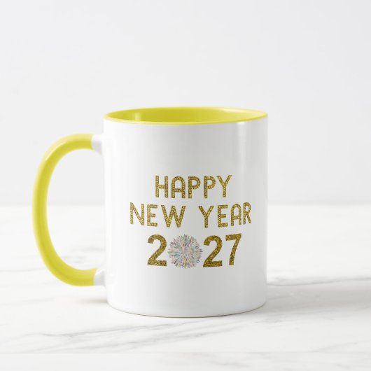 2027年新年あけましておめでとうございます マグカップ (左)