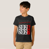 2027年新年あけましておめでとう 2026年カウントダウン 67 ミーム 6 S Tシャツ (正面フル)