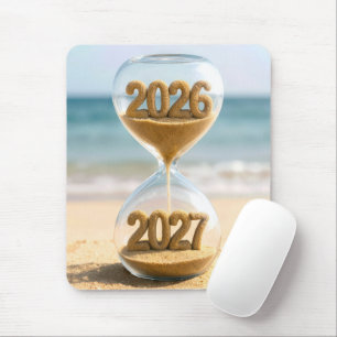 2027年新年の砂時計 マウスパッド