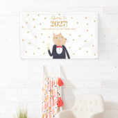 2027年新年を祝う猫のパーソナライズパーティー 横断幕 (インサイチュ)